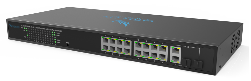 Eagle Eye Switch SW18m (16 Port managed POE+)