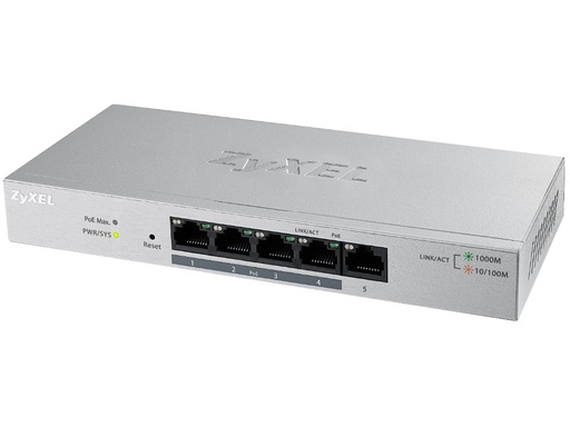 Zyxel GS1200-5 Managed Gigabit Ethernet (10/100/1000) Zilver